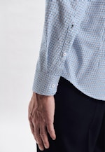 Shaped Business shirt Print in Turquoise |  Seidensticker Onlineshop