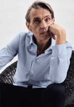 Shaped Business shirt Print in Turquoise |  Seidensticker Onlineshop