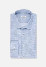 Shaped Business shirt Print in Turquoise |  Seidensticker Onlineshop