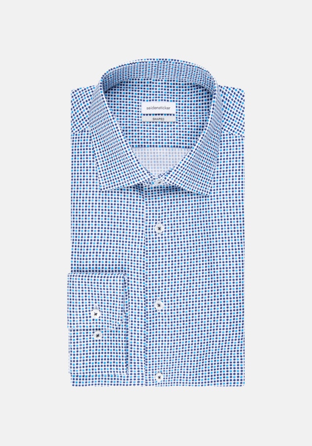 Chemise Business Shaped Twill (sergé) Col Kent in Turquoise |  Seidensticker Onlineshop