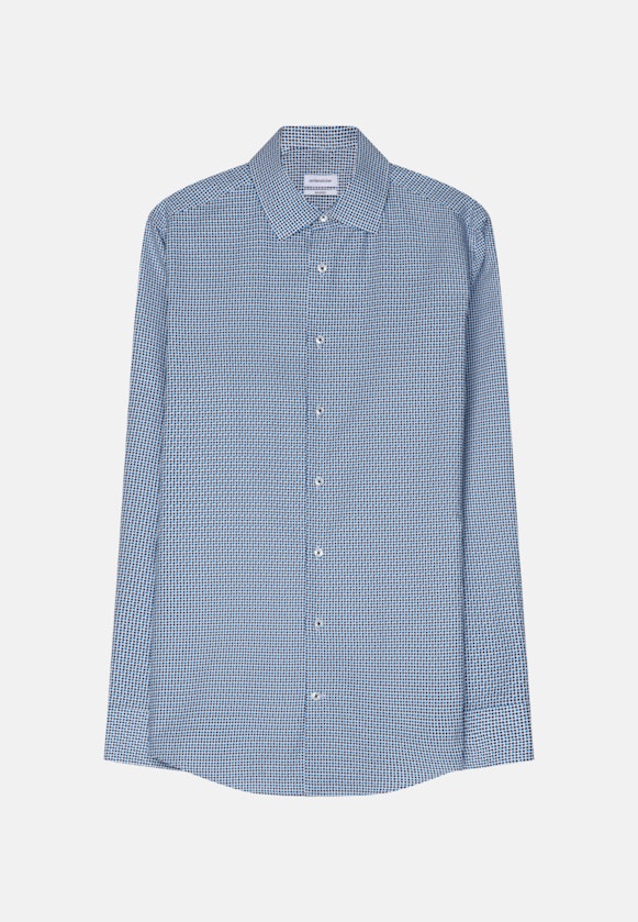 Shaped Business shirt Print in Turquoise |  Seidensticker Onlineshop