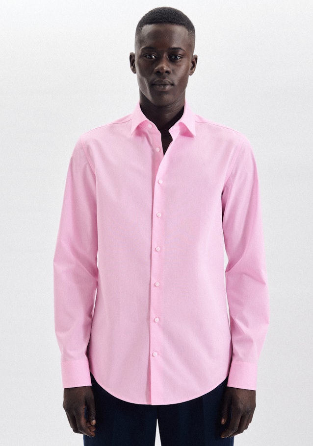 Chemise Business Shaped Chambray Col Kent in Rose Fuchsia |  Seidensticker Onlineshop