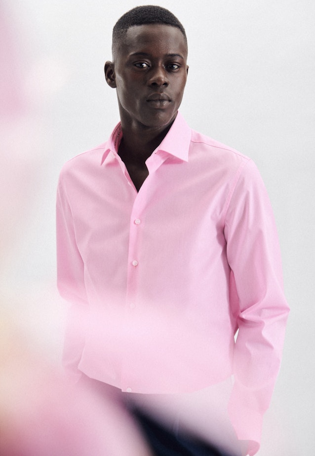 Shaped Business Hemd Uni in Rosa/Pink |  Seidensticker Onlineshop