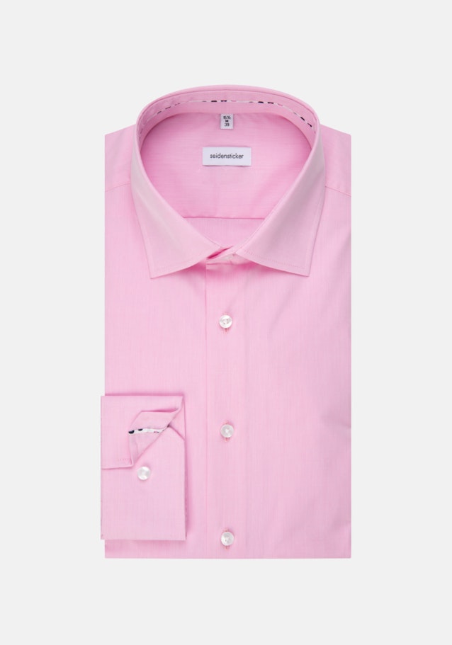 Non-iron Chambray Business Shirt in Shaped with Kent-Collar in Pink |  Seidensticker Onlineshop