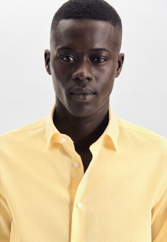Shaped Chemise d'affaires Uni in Jaune |  Seidensticker Onlineshop