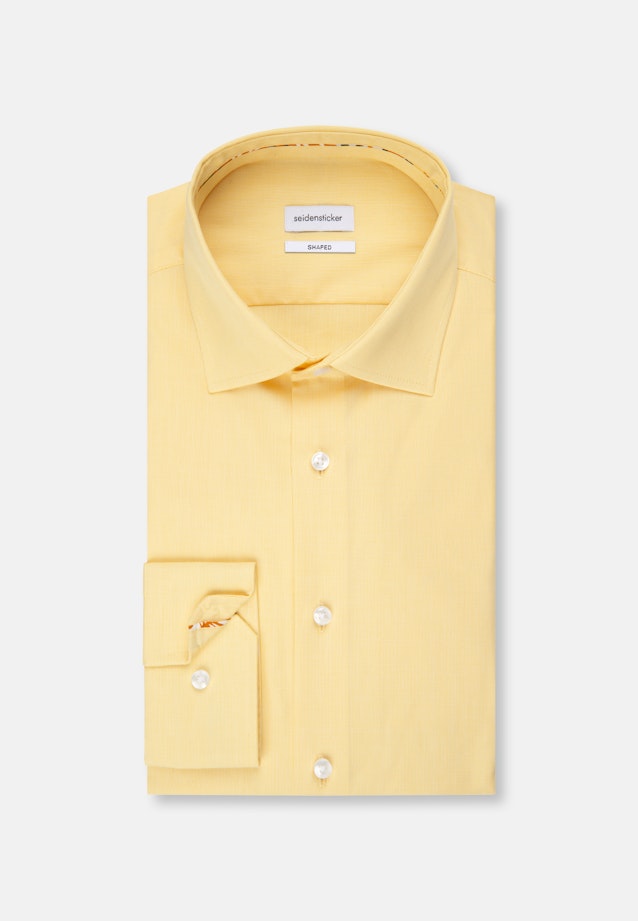 Shaped Chemise d'affaires Uni in Jaune |  Seidensticker Onlineshop