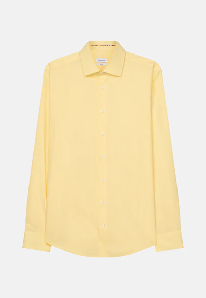 Shaped Business shirt Uni in Yellow |  Seidensticker Onlineshop