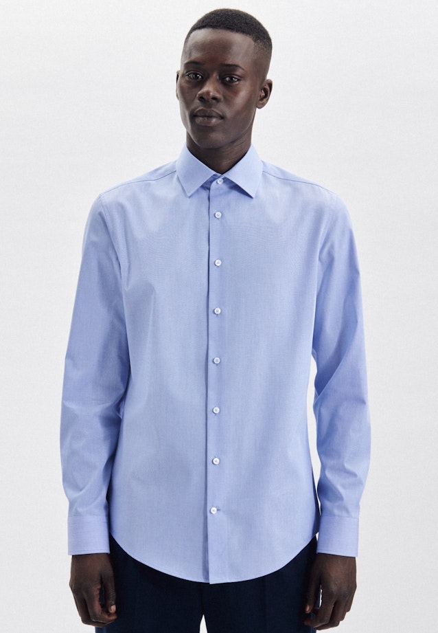 Shaped Chemise d'affaires Uni in Bleu Clair |  Seidensticker Onlineshop