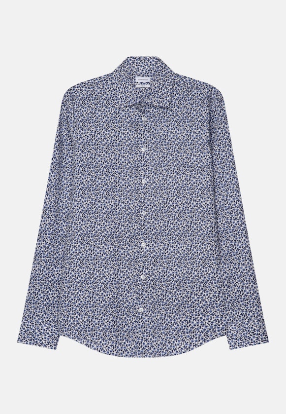 X-Slim Business Hemd Druck in Dunkelblau |  Seidensticker Onlineshop