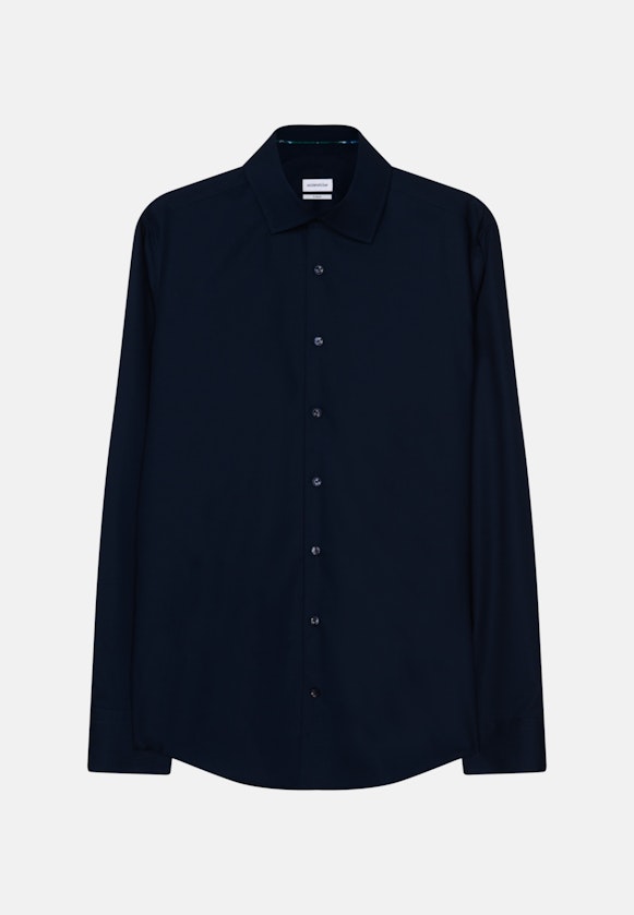 X-Slim Business shirt Uni in Dark Blue |  Seidensticker Onlineshop