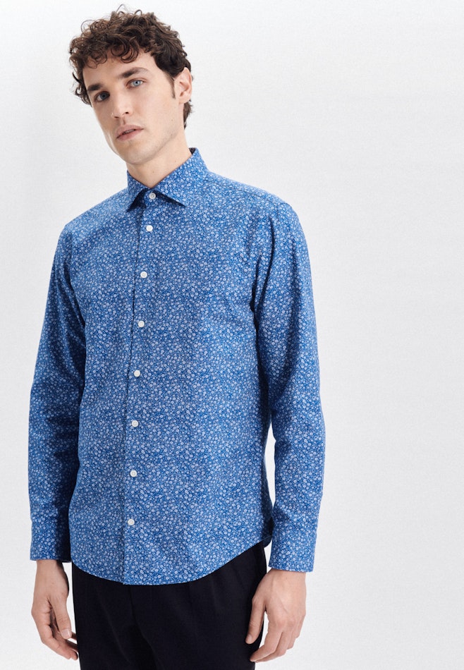 Oxford shirt in Regular with Kent-Collar in Turquoise | Seidensticker online shop