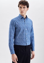 Regular Chemise Oxford Imprimé in Turquoise |  Seidensticker Onlineshop