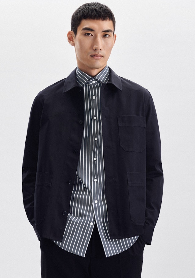 Slim prodtyp Stripes in Dark Blue | Seidensticker Onlineshop