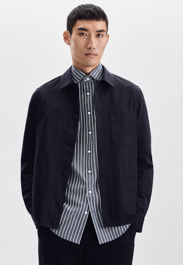 Slim Chemise d'affaires rayures in Bleu Foncé |  Seidensticker Onlineshop