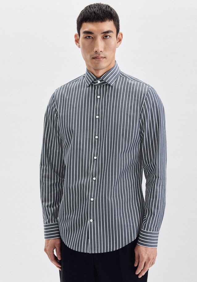 Slim prodtyp Stripes in Dark Blue | Seidensticker Onlineshop