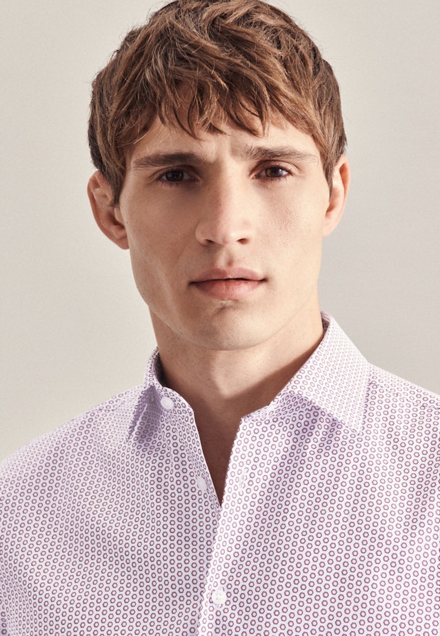 Regular Business shirt Print in Red |  Seidensticker Onlineshop