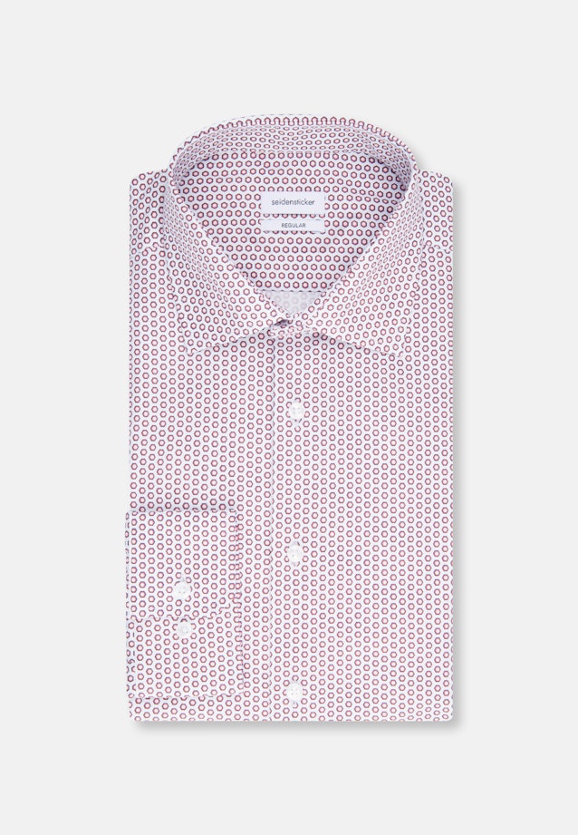Regular Business shirt Print in Red |  Seidensticker Onlineshop