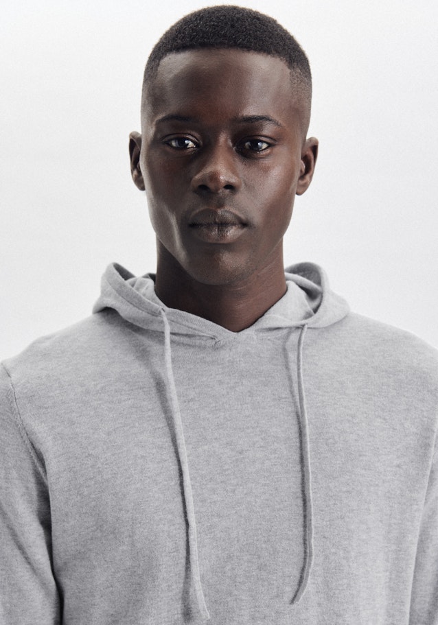 Hood Pullover Uni in Grey | Seidensticker Onlineshop