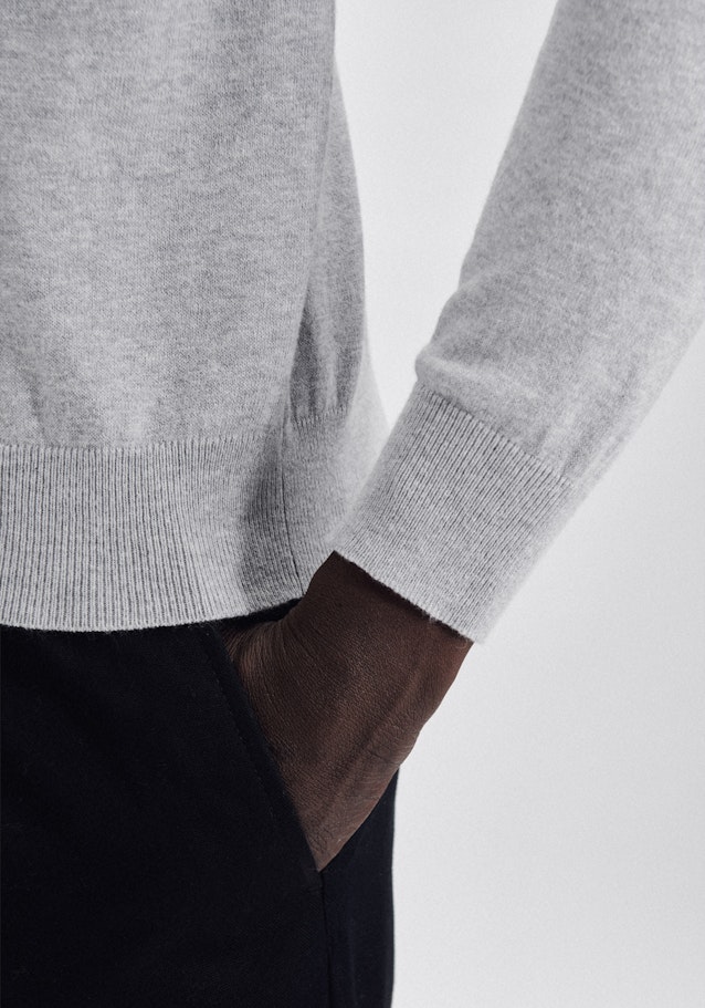 Hood Pullover Uni in Grey | Seidensticker Onlineshop