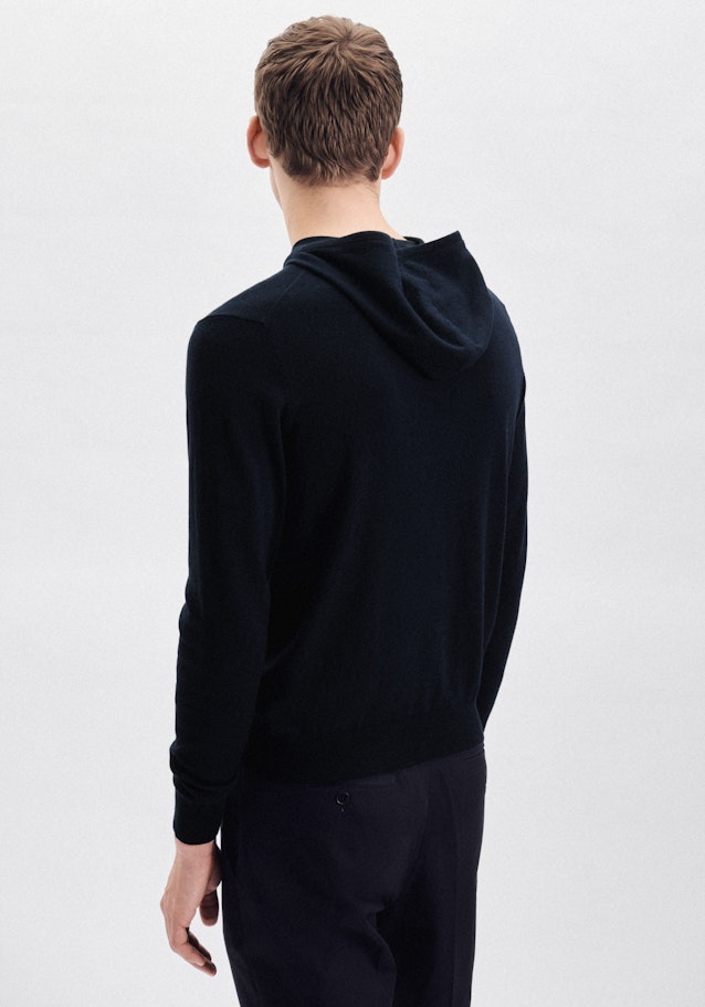 Regular Pullover Uni in Bleu Foncé | Seidensticker Onlineshop