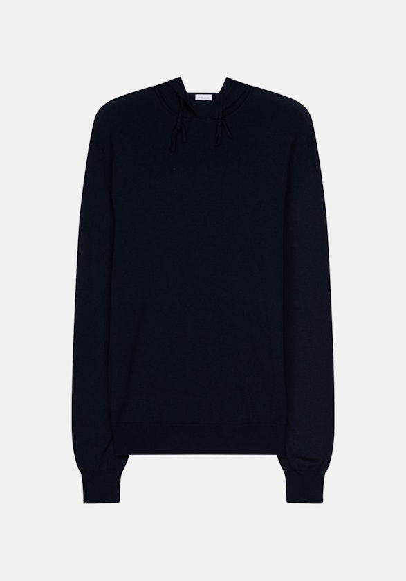 Hood Pullover in Dark Blue |  Seidensticker Onlineshop