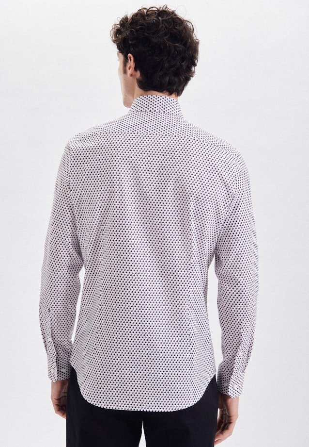 Slim Business Hemd Druck in Rosa/Pink |  Seidensticker Onlineshop