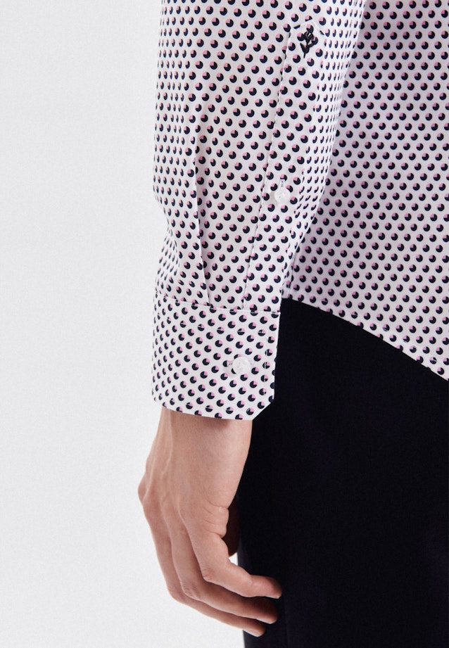 Slim Business Hemd Druck in Rosa/Pink |  Seidensticker Onlineshop