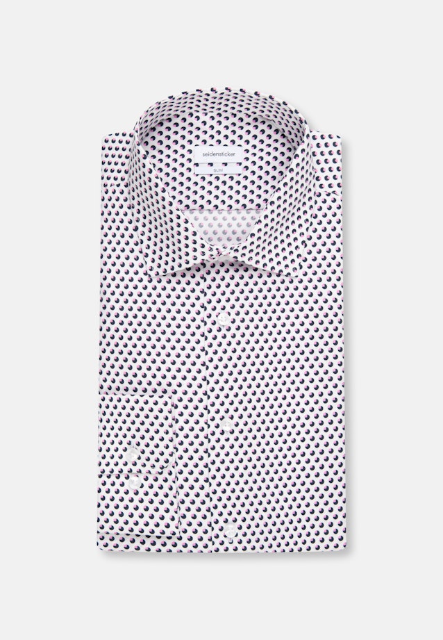 Slim Business Hemd Druck in Rosa/Pink |  Seidensticker Onlineshop
