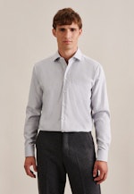 Chemise Business Regular Twill (sergé) Col Kent in Grau |  Seidensticker Onlineshop