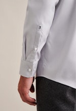 Chemise Business Regular Twill (sergé) Col Kent in Grau |  Seidensticker Onlineshop