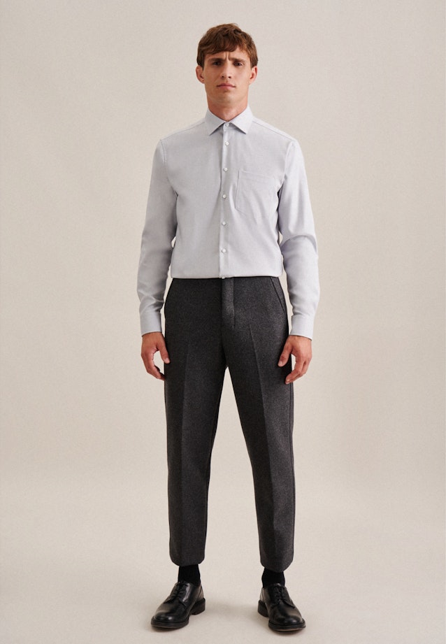 Regular Business shirt Uni in Grau |  Seidensticker Onlineshop