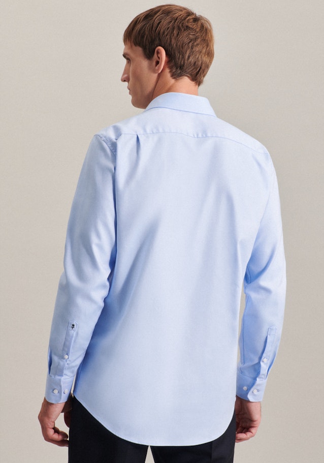 Easy-iron Twill Business Shirt in Regular with Kent-Collar in Light Blue | Seidensticker Onlineshop