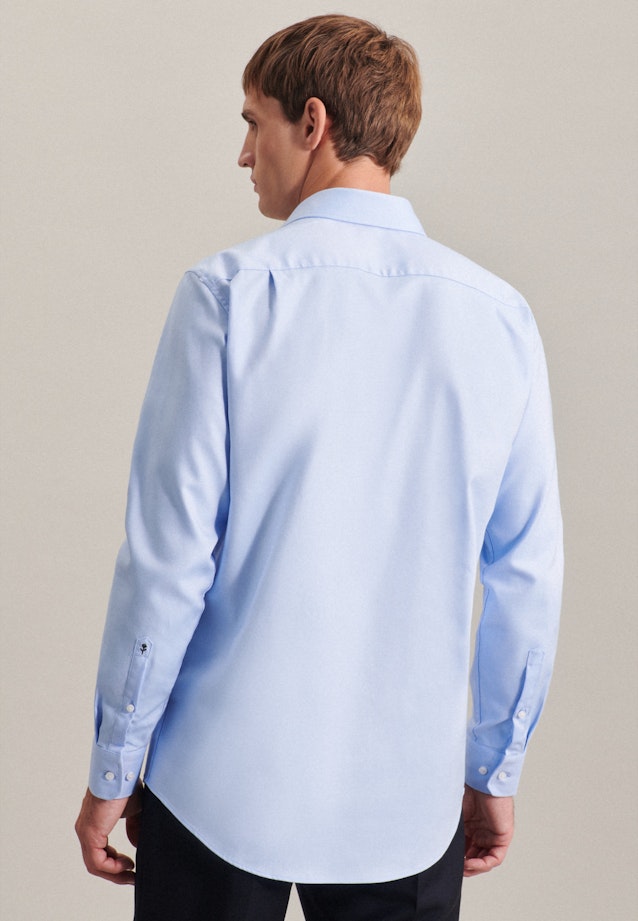 Easy-iron Twill Business Shirt in Regular with Kent-Collar in Light Blue |  Seidensticker Onlineshop