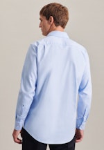 Easy-iron Twill Business Shirt in Regular with Kent-Collar in Light Blue |  Seidensticker Onlineshop