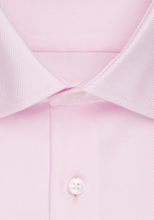Bügelleichtes Twill Business Hemd in Regular mit Kentkragen in Rosa/Pink |  Seidensticker Onlineshop