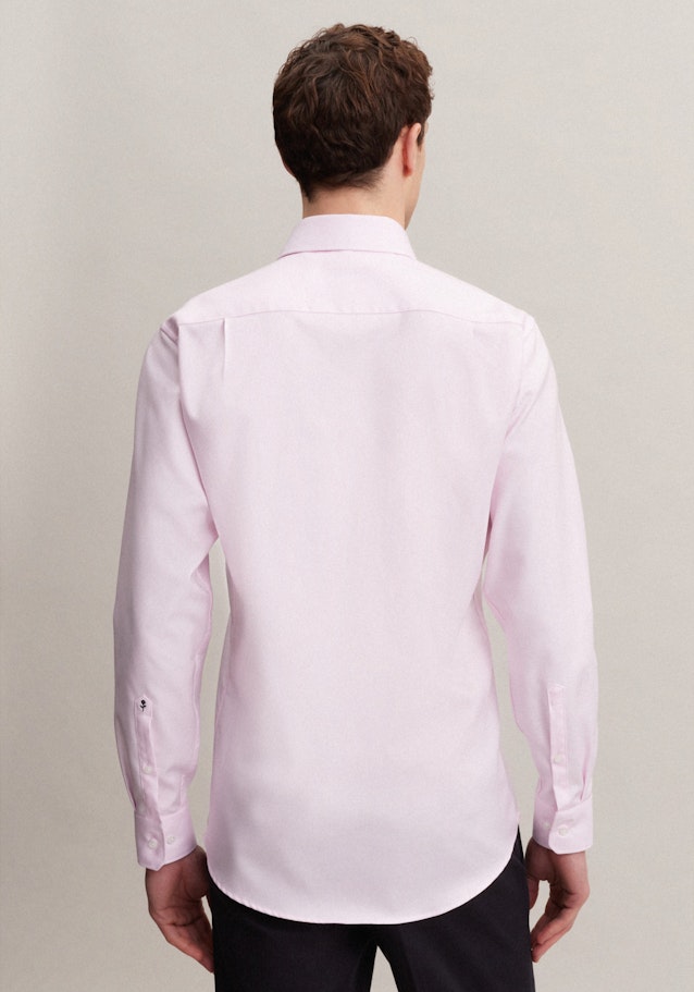 Easy-iron Twill Business overhemd in Regular with Kentkraag in Roze/Pink |  Seidensticker Onlineshop