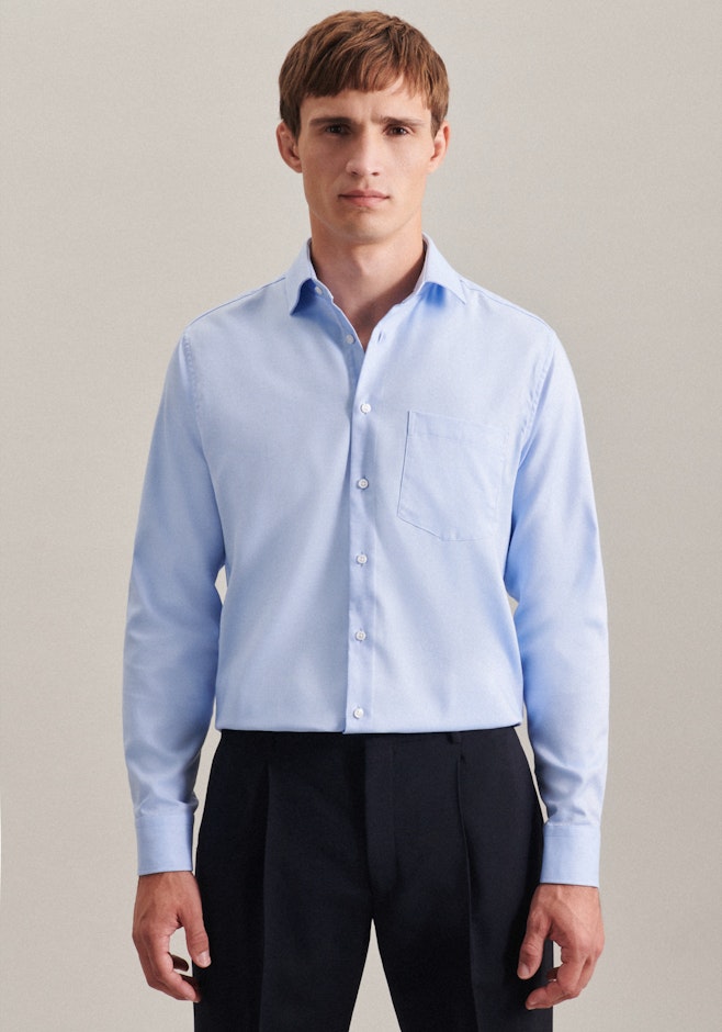 Regular Business shirt Uni in Light Blue | Seidensticker online shop