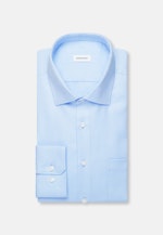 Regular Chemise d'affaires Uni in Bleu Moyen |  Seidensticker Onlineshop