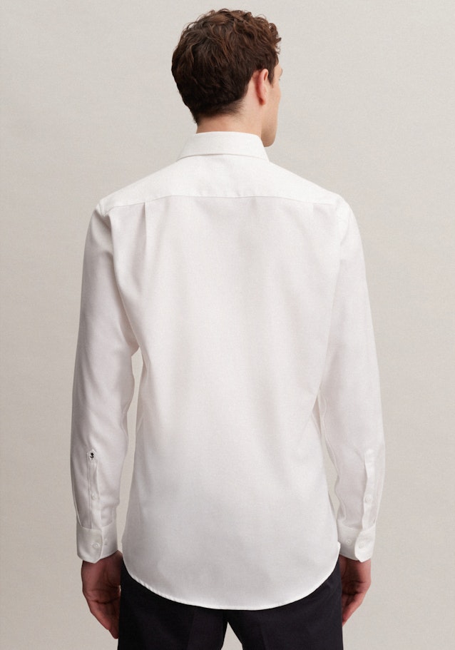 Easy-iron Twill Business Shirt in Regular with Kent-Collar in Ecru |  Seidensticker Onlineshop