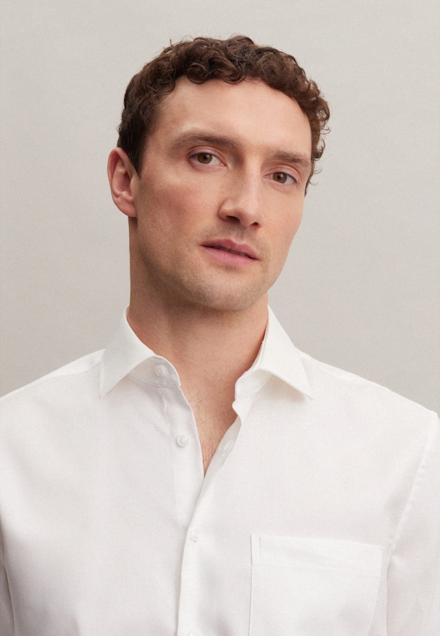 Regular Business shirt Uni in Ecru |  Seidensticker Onlineshop