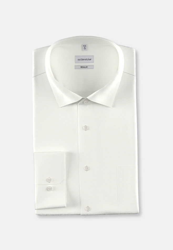 Regular Business shirt Uni in Ecru | Seidensticker online shop
