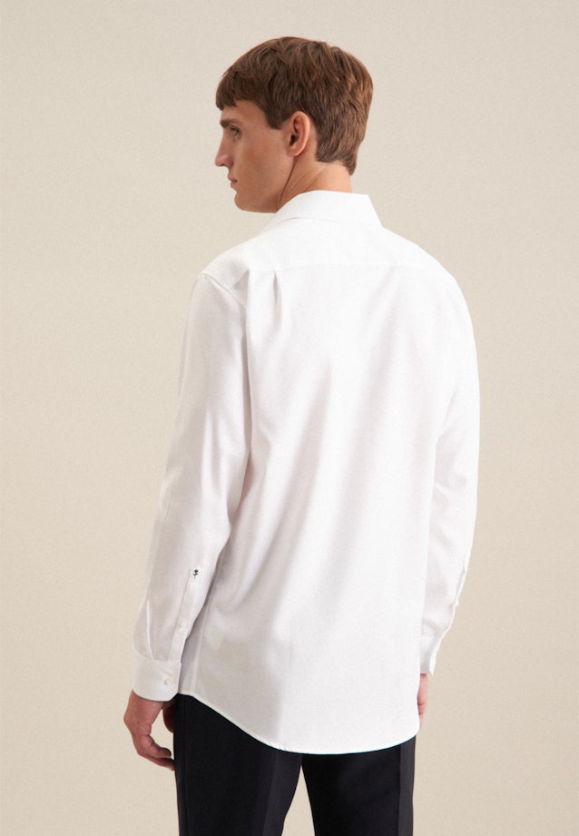 Easy-iron Twill Business Shirt in Regular with Kent-Collar in White |  Seidensticker Onlineshop