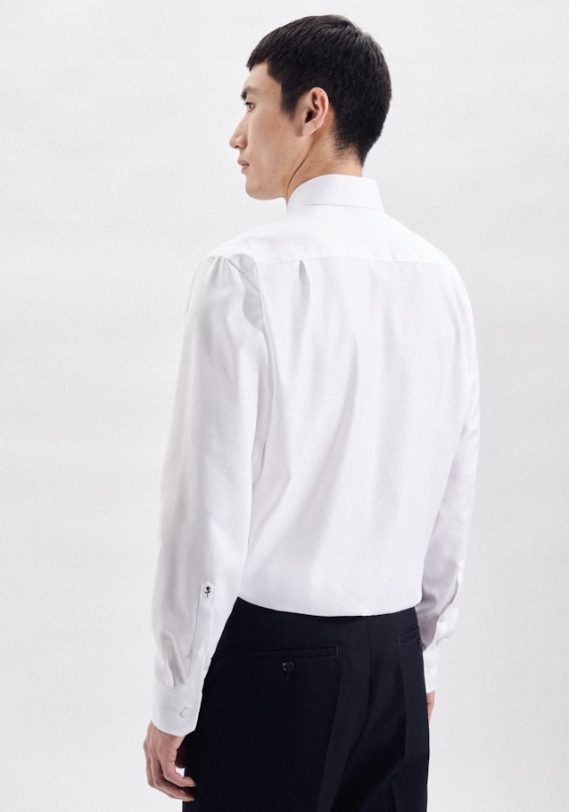 Easy-iron Twill Business Shirt in Regular with Kent-Collar in White |  Seidensticker Onlineshop