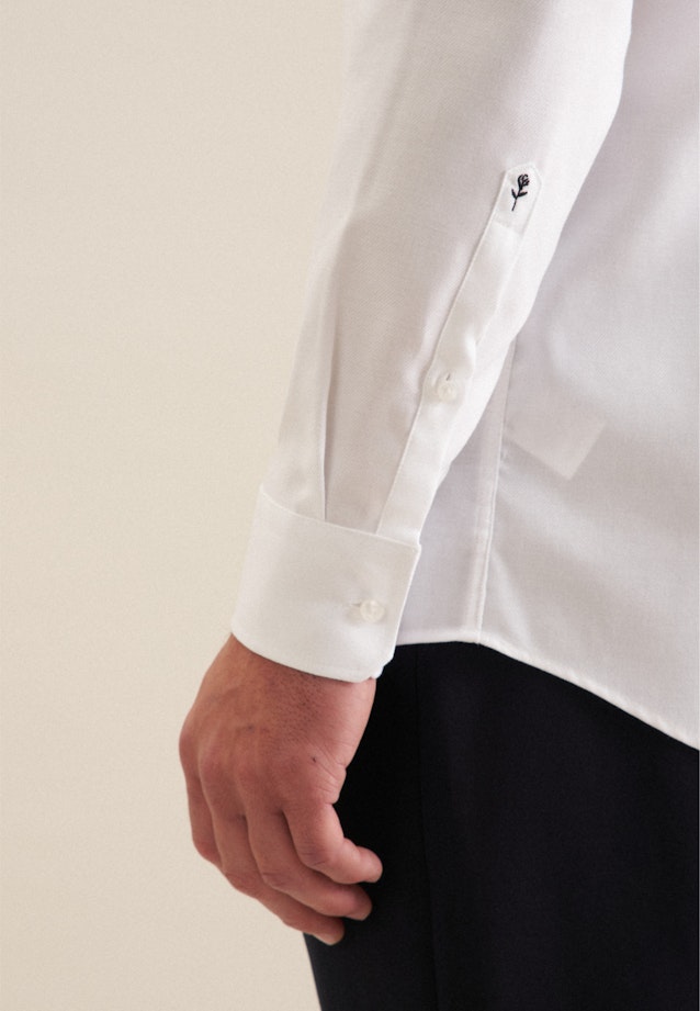 Easy-iron Twill Business Shirt in Regular with Kent-Collar in White |  Seidensticker Onlineshop