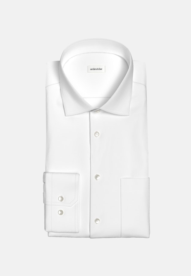 Easy-iron Twill Business Shirt in Regular with Kent-Collar in White |  Seidensticker Onlineshop