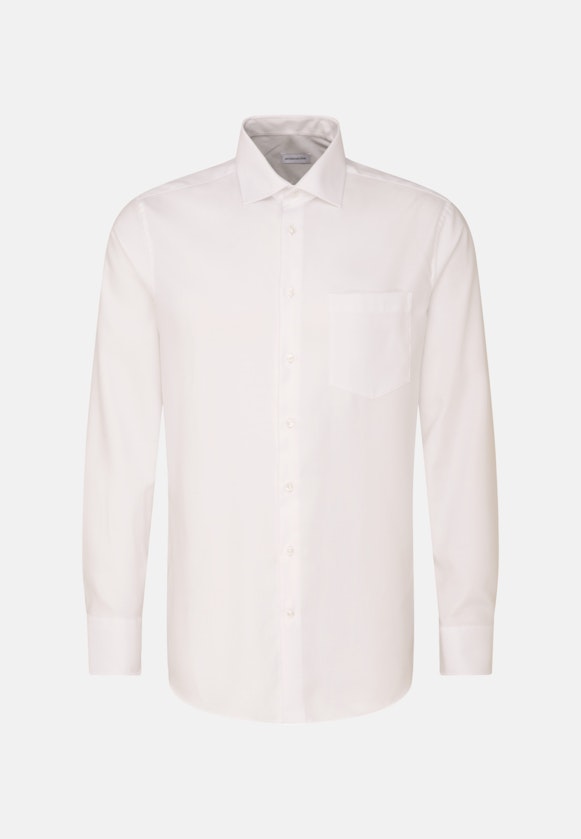 Easy-iron Twill Business Shirt in Regular with Kent-Collar in White |  Seidensticker Onlineshop