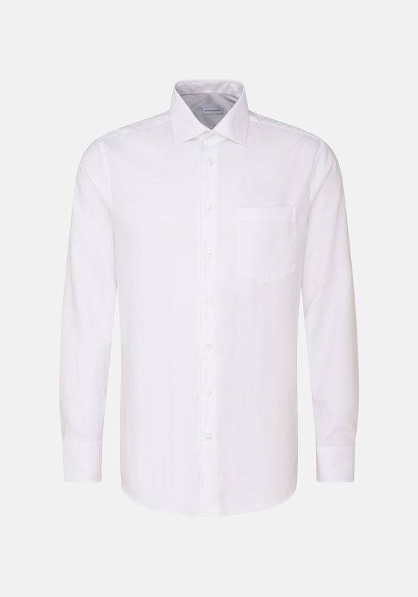 Regular Chemise d'affaires Uni in Blanc | Seidensticker Onlineshop