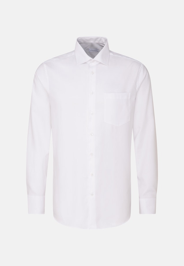 Regular Business shirt Uni in White |  Seidensticker Onlineshop