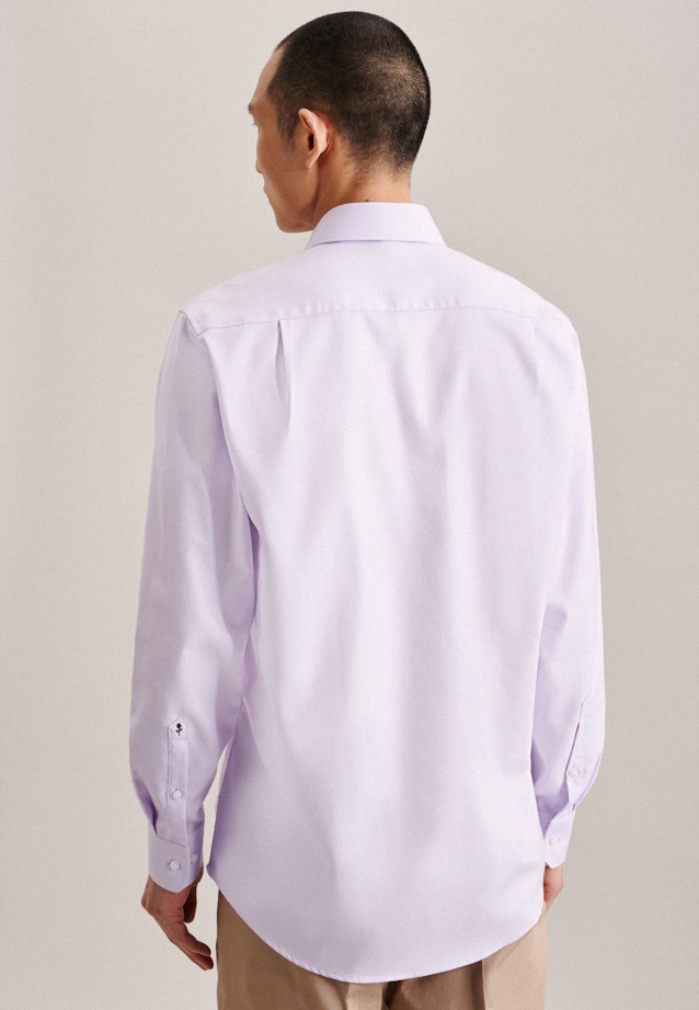 Easy-iron Twill Business Shirt in Regular with Kent-Collar in Purple |  Seidensticker Onlineshop