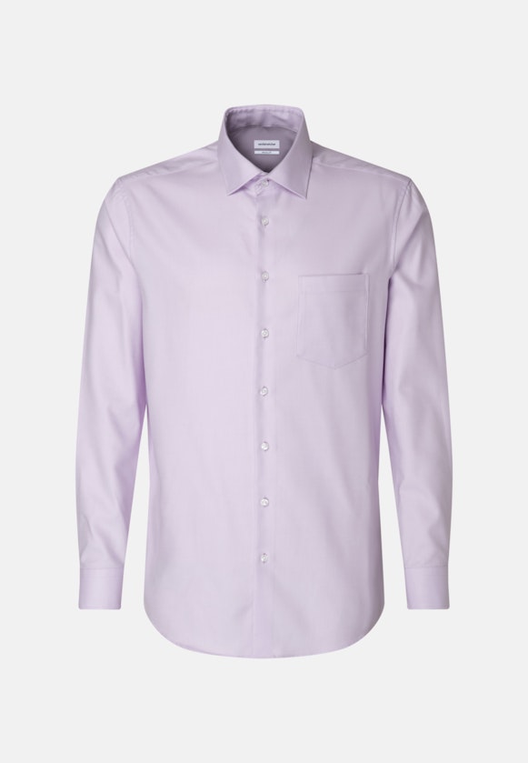 Easy-iron Twill Business Shirt in Regular with Kent-Collar in Purple |  Seidensticker Onlineshop